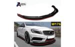 Mercedes w176 onderlip carbon/rood