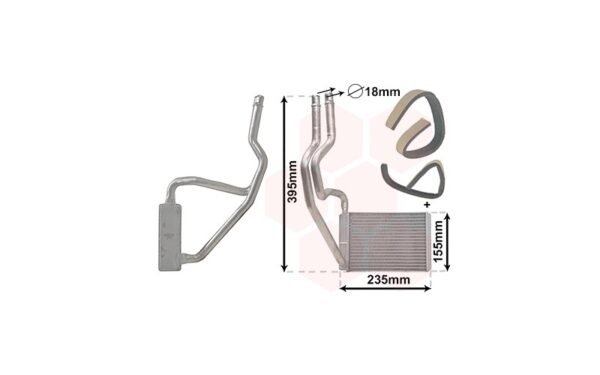 Fiesta 05-08 Radiator kachel