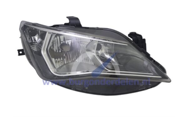 Ibiza tot 7/2015 Dubbele koplamp rechts H7 + H7 chroom voor elek. regel