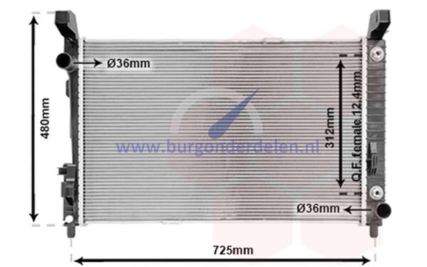 B W245 Radiator benzine diesel B150 / B160 AT / B170 / B180 / B200 / B180 CDi / B200 CDi