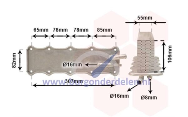 Intercooler geschikt voor Passat 1.4 TSi / 1.4 GTE