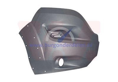 Tmp38AA Jumper Voorbumperblad hoek rechts grijs met mistlamp gat en voor verbreder - Image 1