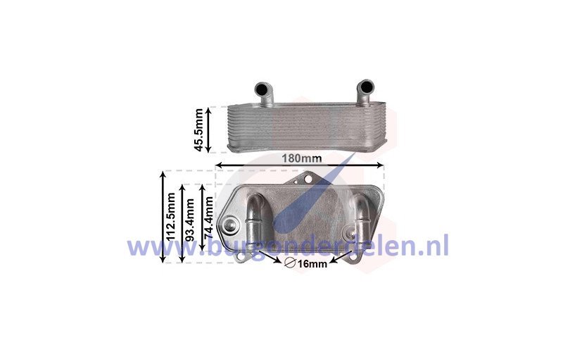 Tmp8C0 Oliekoeler geschikt voor Passat automatische versnellingsbak 6 versnellingen AT - Image 1