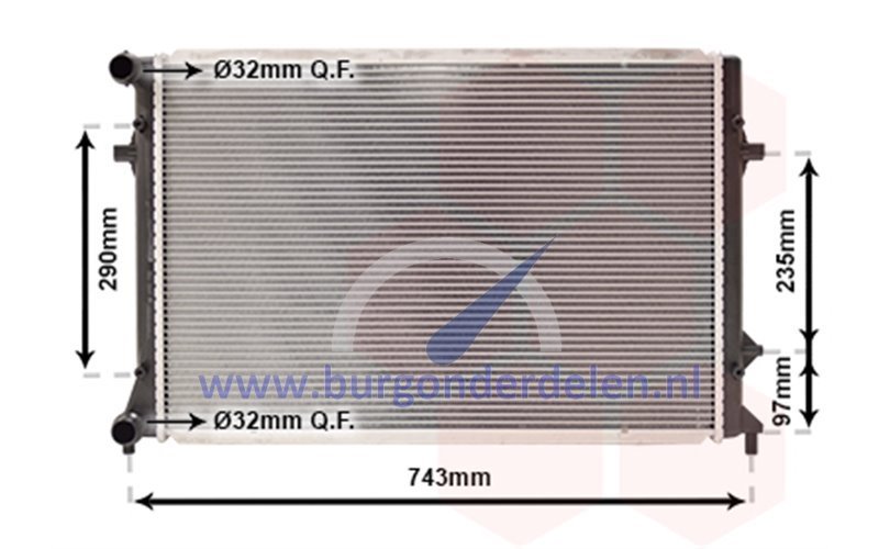 Tmp8ECC Radiator geschikt voor Passat benzine 3.6 FSi - Image 1
