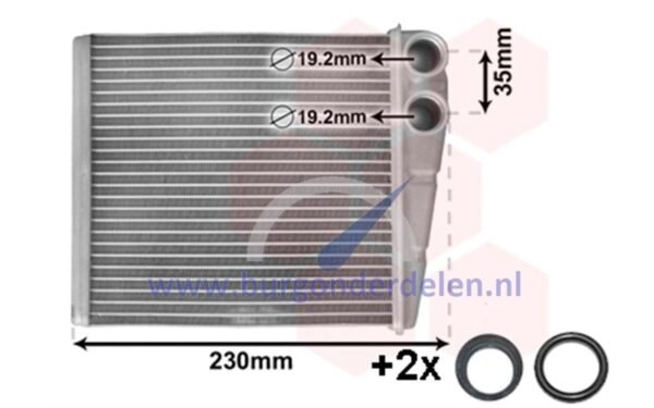 Radiator kachel geschikt voor Touran