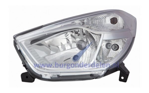 Dokker Koplamp links met pinklicht H4 voor elekt. regel.
