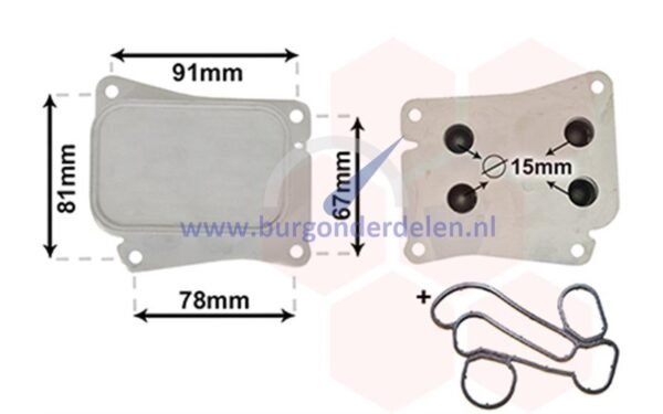 C W204 Oliekoeler voor motor 1.8