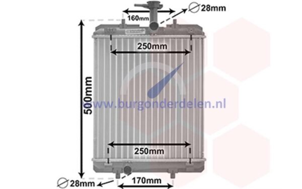 P108 Radiator benzine 1.0 VTi met airco