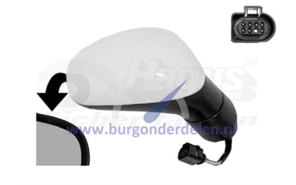 Leon tot 4/2009 Buitenspiegel elek. volledig links primer verwarmd elek. inklapbaar