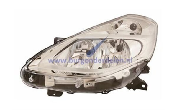 Clio Koplamp links H7+H7 chroom