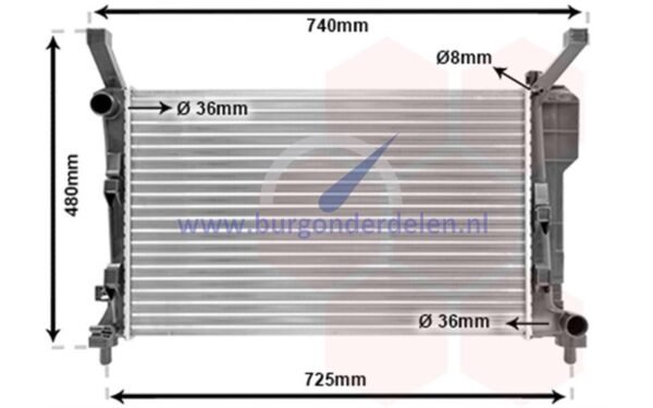 B W245 Radiator benzine B150 / B160 MT