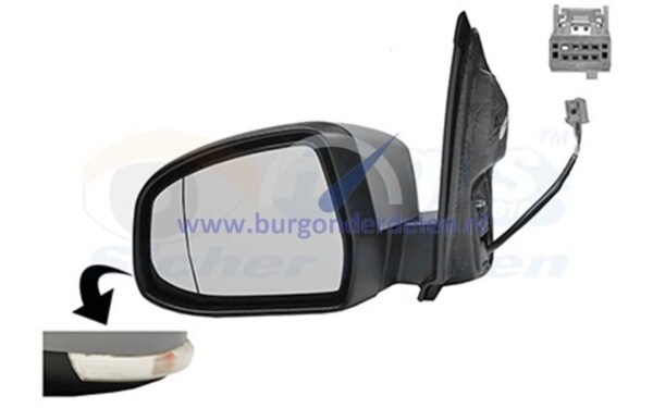 Focus Buitenspiegel elektrisch volledig links verwarmd asferisch primer