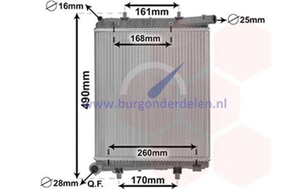 P108 Radiator benzine 1.2 VTi