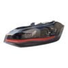 Red GTI headlights set Polo 2G