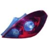 Corsa D Right rear light 3-door smoked without electrical part