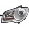Left headlight H7 + H7 chrome with electric motor suitable for Touran
