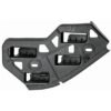 Left rear outer bumper support suitable for Polo 9N3