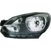 Left headlight H4 black with electric motor suitable for Up! 2012-2016
