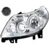 Ducato vanaf 9/2010 Dubbele koplamp links H7 + H1 met elek. motor 7 pins
