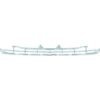 P207 to 2009 Front bumper grille Sport over chrome