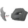 Jumper front bumper blade left corner gray with holes for fender flares