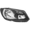 Right headlight H4 with electric motor black suitable for Caddy 2013-2015