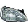 Corsa C vanaf 2005 Koplamp links H7 + H1 voor elek. regel.