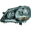 koplamp links H7 + H1 zwart GTI geschikt voor Polo 9N3