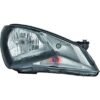 MII Headlight right black H4 for electric adjustment.