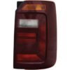 Left rear light without electric part, tailgate smoked, suitable for Caddy 2015-2020