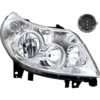 Ducato Dubbele koplamp rechts H7 + H1 met elekt. motor 8 pins