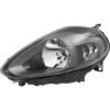 Punto Evo Headlight left dark H4 with electric motor