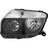 Duster tot 2103 Dubbele koplamp links H7 + H11 gerookt