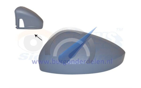 Cubierta para el espejo retrovisor exterior izquierdo, imprimación para el asistente lateral.