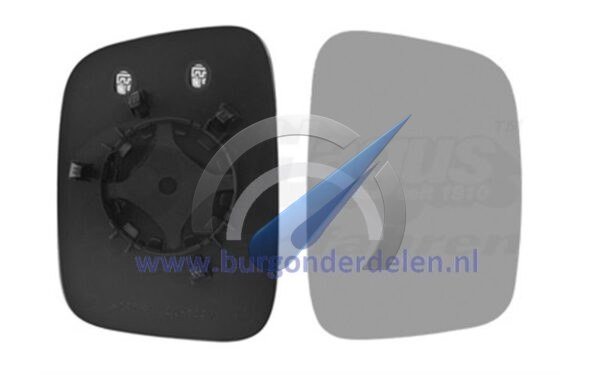 Caddy T5 Spiegelglas rechts verwarmd geschikt voor Caddy T5
