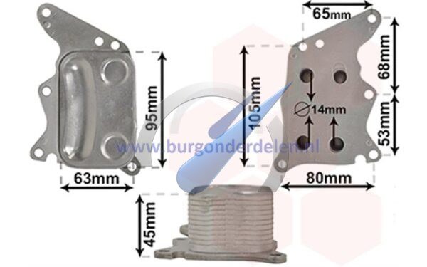 P208 Oil cooler for GTi engine
