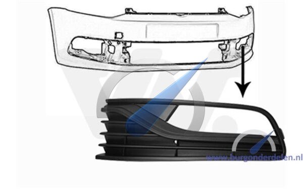 Fog light grille open left suitable for Polo 6C 2014-2017