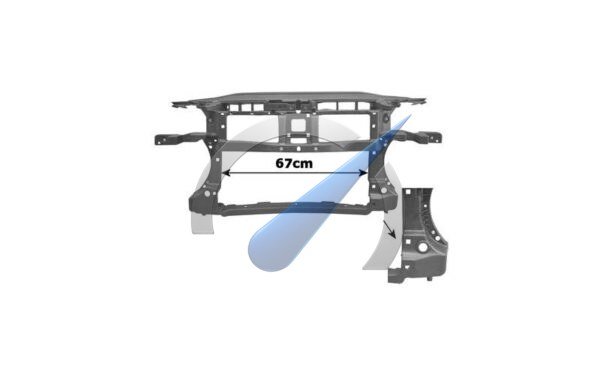 Frontpanel egnet for Passat 1.6 / 2.0 FSI 110 KW / Diesel