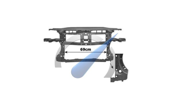 Panel frontal apto para Passat 2.0 TFSI 147 KW / 3.2