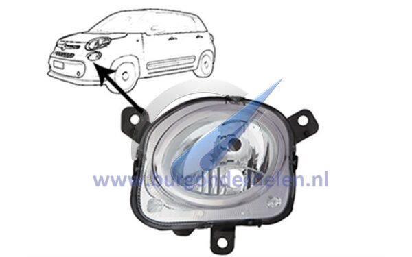 500L Koplamp links onder H7 verstraler