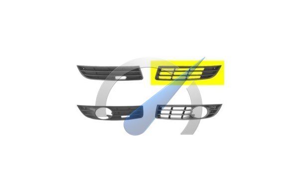 Cache antibrouillard gauche fermé, compatible avec Passat