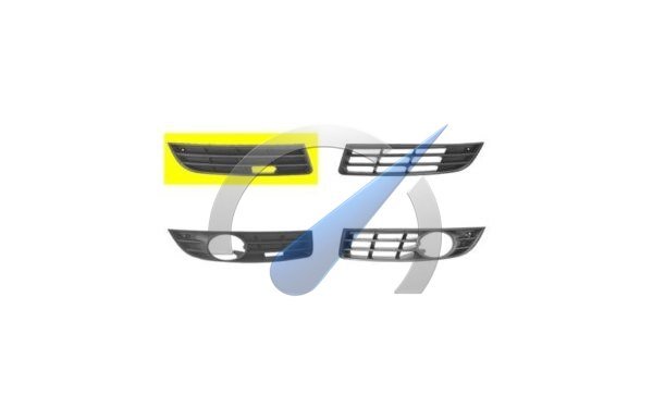 Right closed fog light cover suitable for Passat