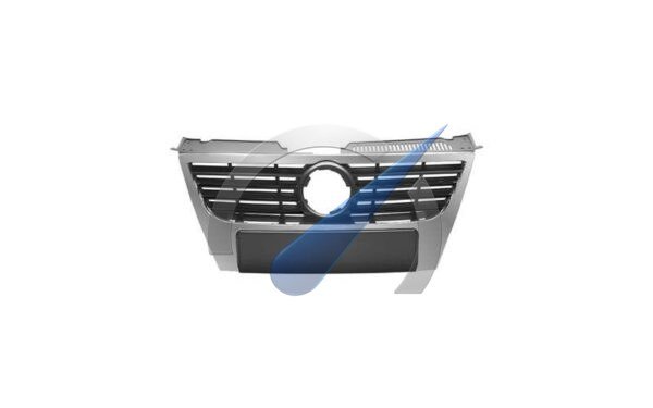 Schwarze Chrom-Kühlergrillblende für Emblem 13 cm passend für Passat
