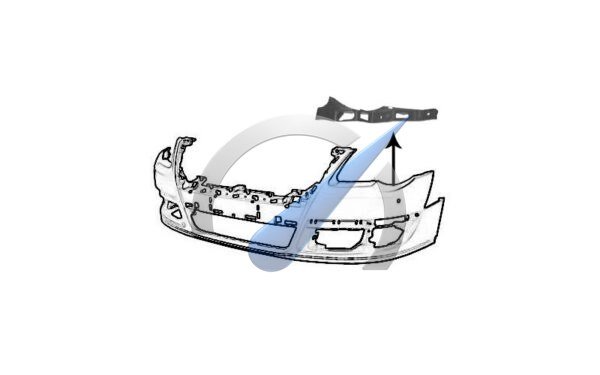Front left bumper support inner guide profile suitable for Passat