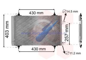 Berlingo Condenser with dryer 1.6i