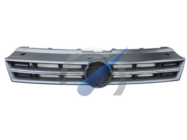 Matte black grille trim with chrome R look suitable for Polo 6R 2009-2014