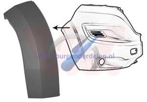 Jumper Profile Stoßstange rechts Verlängerung grau