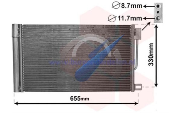 Corsa D Condenseur avec déshydrateur 1.0i / 1.2i / 1.4i