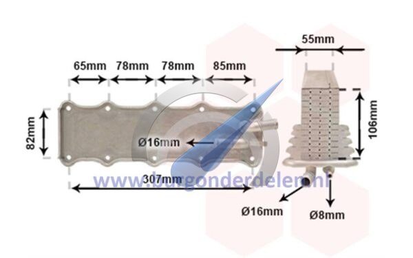 Intercooler suitable for Tiguan