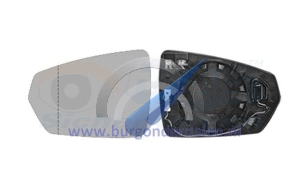 Left heated mirror glass suitable for Polo 2G 2017-2021